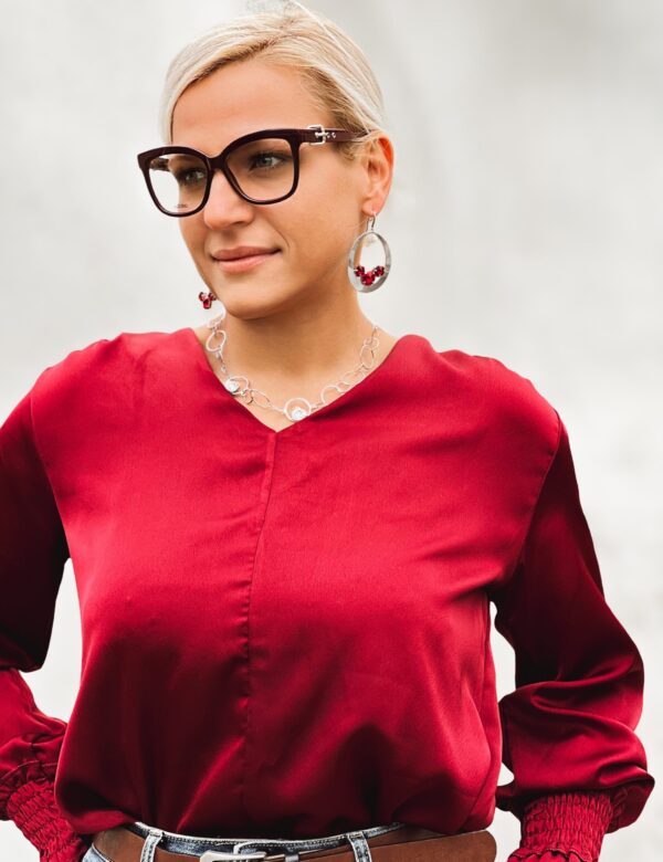 MI&ME rdeča bluza