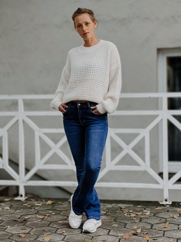 Klasične trapez jeans hlače - Image 2