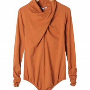Eleganten body z nagubanim ovratnikom
