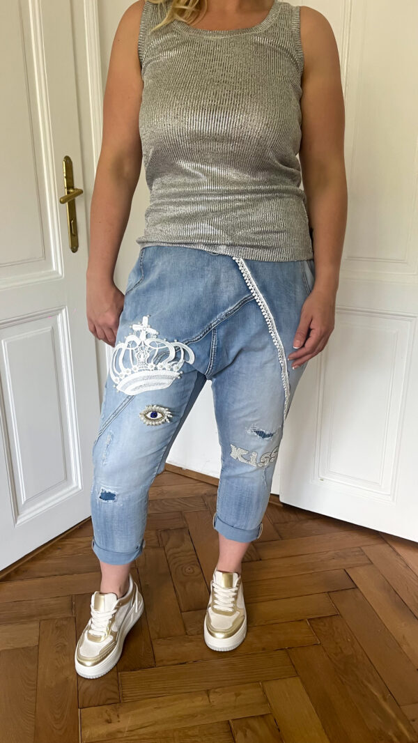 JEANS BAGY HLAČE