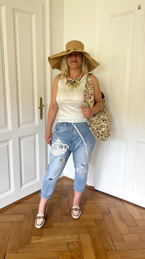 JEANS BAGY HLAČE - slika 3